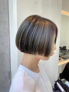 ヒュージ 表参道(huge) リップラインボブ/タッセルボブ■ハイライト/バレイヤージュ