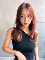 メーヴェ(Mowen) mowen×レッドブラウン×レイヤーカット