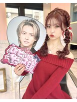 ルイ(LOUIS)&nbsp;【 LOUIS 】深紅カラー×編みおろし