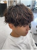 横浜シャドウパーマツイストスパイラルパーマセンターパート30代
