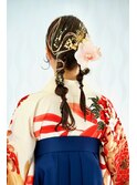 卒業式の 『袴の着付け』 と『 ヘアセット』