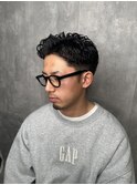ラルフカールジェントルパーマ/スパイキーショート刈り上げ