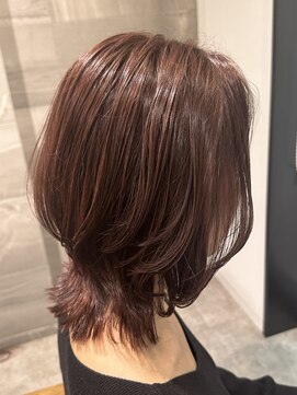 テラスヘア 三条(TERRACEhair) 艶髪ピンクブラウンカラー