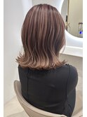 20代30代40代/ピンクベージュハイライト