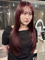 ノラジャーニー(NORA Journey)&nbsp;ボルドーカラーワインレッドバーガンディ暖色ロングレイヤー
