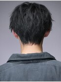 無造作ソフトドライツイストスパイラルマッシュ バック