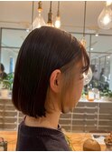 大船駅ベージュカラーブリーチダブルカラーデザインカラー30代