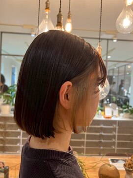 エミュー 大船店(emue) 大船駅ベージュカラーブリーチダブルカラーデザインカラー30代