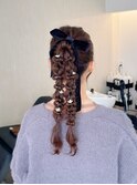 【ヘアセット】ポニテツイン