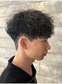 MEN’S HAIR/サーフカール/刈り上げセンターパート/伊勢崎