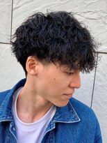 ジーニー 本厚木(Genie)&nbsp;フェザーパーマサーフカール刈り上げセンターパート