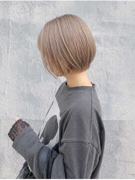 トクテ 高円寺(tokute) くびレイヤーエモージュ前髪モテベージュレイヤーミディ/高円寺