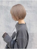 トクテ 高円寺(tokute) くびレイヤーエモージュ前髪モテベージュレイヤーミディ/高円寺