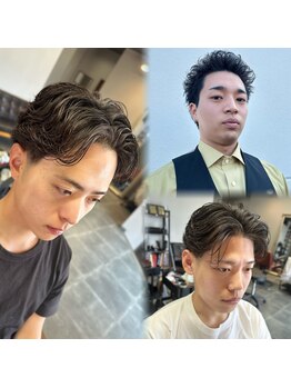 メンズサロン ハリウッド(HOLLYWOOD)の写真/話題のラルフカール、フェザーパーマ、スパイキーパーマは高取涼にお任せを！！