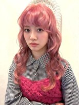 ロティー 天神(loty)&nbsp;ブリーチ ハイトーン ダブルカラー ピンク レイヤーカット 20代