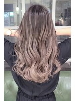 ヘアーズ ベリー 香椎店(hairs BERRY)&nbsp;グラデーションカラー/バレイヤージュカラー/ウェーブスタイル