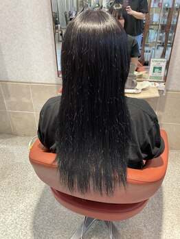 ヘアデザイン アンジェリク(HAIR DESIGN ANGELIQUE)の写真/トレンドの『透明感グレージュ』×『髪質改善』。ダメージレスにこだわった、ワンランク上の大人可愛いを。