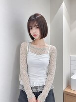 フォト 新宿三丁目(foto)&nbsp;髪質改善縮毛矯正地毛風ストレート切りっぱなしボブ