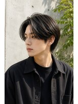 ビューティースペースラルジュヘアー(Beauty Space Large hair)&nbsp;マッシュミディアム×黒髪×無造作ヘア