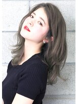 ヘアサロン ガリカ 表参道(hair salon Gallica)&nbsp;『 マットグレージュ 』 × 『 外国人風 』 クセ毛semi-long ♪