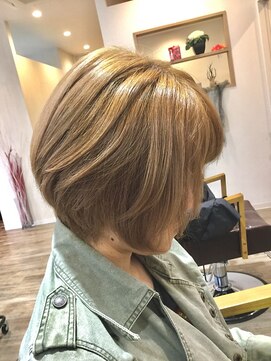 ヘアーデザインスクロール 天王町店(Hair Design Scroll) 「かわいい」と「かっこいい」が叶う★セピア色大人ボブ☆