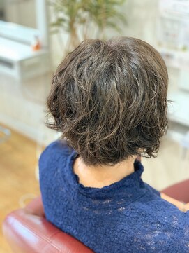 マルキーズ(marquise) ナチュラルショートパーマ＆ビオカラー【安佐南区】