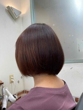ヘアーカルチャー おゆみ野店(HAIR CULTURE) まとまるボブスタイルグレイカラーモカブラウン