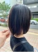 暗髪・ツヤ髪◎丸みある外ハネボブ ROMMY.田中