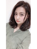 ネイロ 錦糸町(NeiRo)&nbsp;前髪カタログくびれミディイヤリングカラーラベンダーカラー