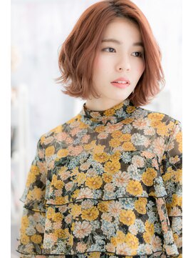 ミック ヘアアンドビューティー 大山店(miq Hair&Beauty) 大人かわいいピンクブラウン★フレンチガーリーエアリーボブc1