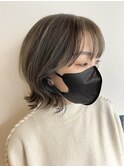 外はねボブ グレー stylist/miaki