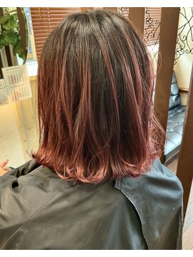 ヘアークリエイション クラフト(HAIRCREATION CRAFT) ピンク系バレイヤージュ