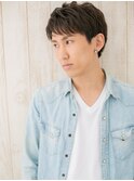 斜めバングで個性的サイドバング束感ショートE