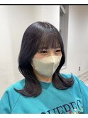 【 raffine 池田 】ダークラベンダー♪韓国風ヘア【成増美容室】