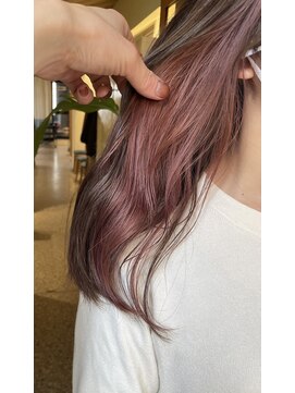 ティグルフォーヘア(TIGRE for hair) 【インナーカラー】ピンクラベンダー☆ハイトーンカラー