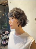 抜け感のあるパーマスタイル
