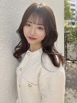 リタ(Lita)&nbsp;☆くびれヘア/小顔顔まわりカット/ミディアム/ぱっつん/韓国ヘア