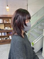 ヘアーデザイン アルエ(HAIR×design ARUE)&nbsp;ピンクブラウン＋ウルフカット