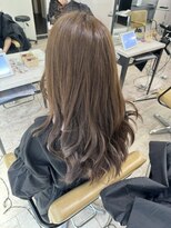 アジールヘア 所沢プロペ通り店(agir hair) シアーカラー姫カットワンカールダークアッシュグレージュ所沢