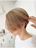 2ブリーチで作るハイライトショート【suiw】昭和町/天王寺