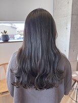 アチーブ ヘア デザイン(achieve hair design)&nbsp;韓国ウェーブ巻きスタイル透明感グレージュゆるふわロングヘア