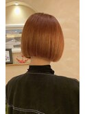 ★ミニボブ ワイドバング 春のテラコッタオレンジ 銀座有楽町