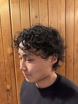 コトノハ 新屋敷町店(kotonoha) パーマ風ミディアムマッシュ/無造作/癖毛を活かす