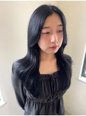 イメチェン/ホワイトブロンド/外ハネボブ/ワイドバング/南草津