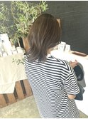 レイヤーカット×オリーブグレージュカラー*