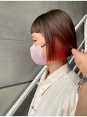 インナーカラー/ボブ