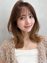 アグノス 青山(Agnos)&nbsp;エアリーカールグランマッシュうるツヤ結べるボブ暗めカラー