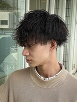 メンズサロン ガウディ 博多店(men's salon Gaudi) 波巻きツイストスパイラルパーマ×メンズツーブロックマッシュ