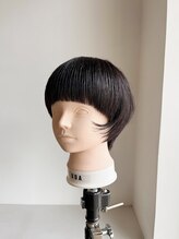 イメージを元に作られたヘアデザイン。