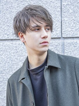 シティ(CITY) フェザーパーマメンズマッシュサーフカールセンターパート